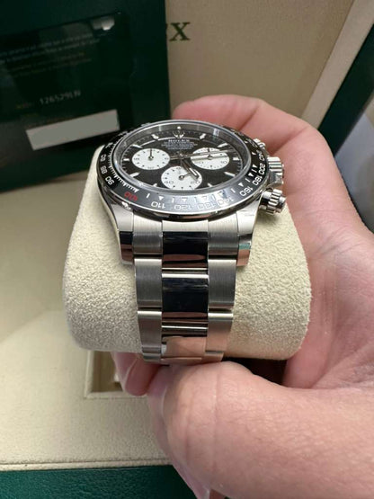 Rolex White Gold Le Mans Daytona Watch - Off-Catalog - 40 MM - White Gold Bracelet - Black "Panda" Dial - 126529LN
