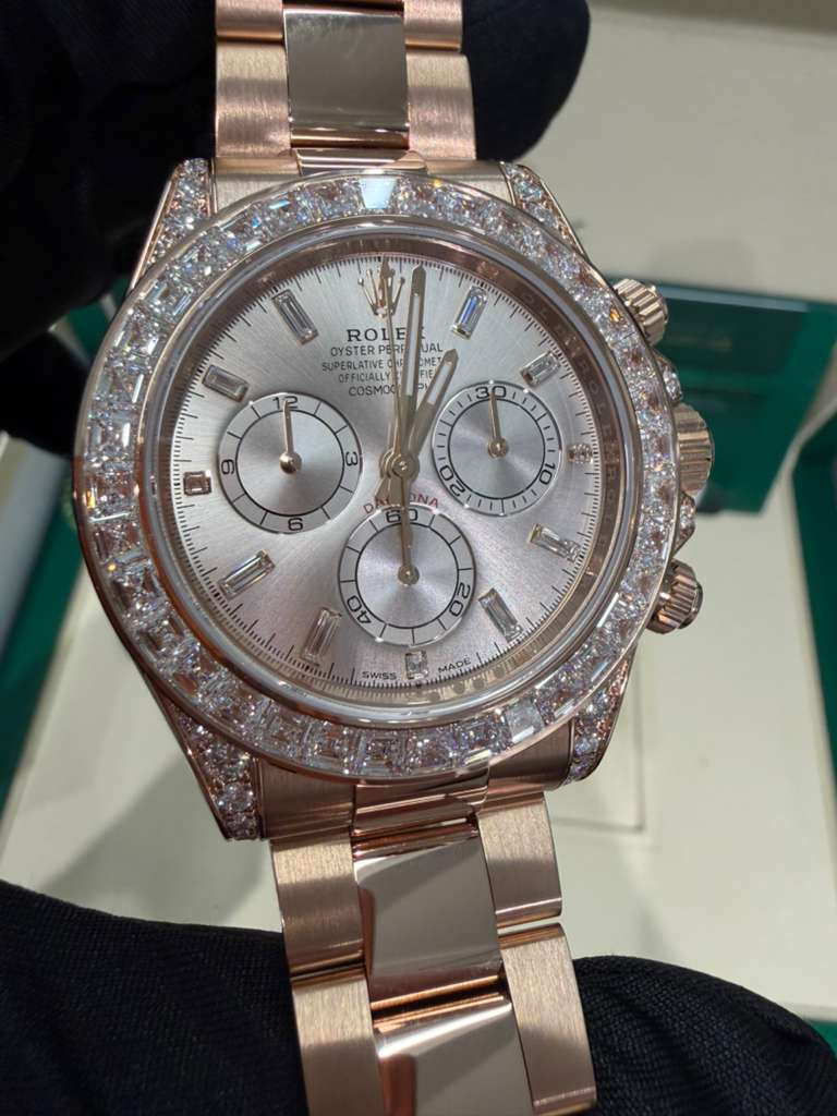 Rolex Cosmograph Daytona Baguette Bezel - 40 MM - Rose Gold - 126595TBR-0001