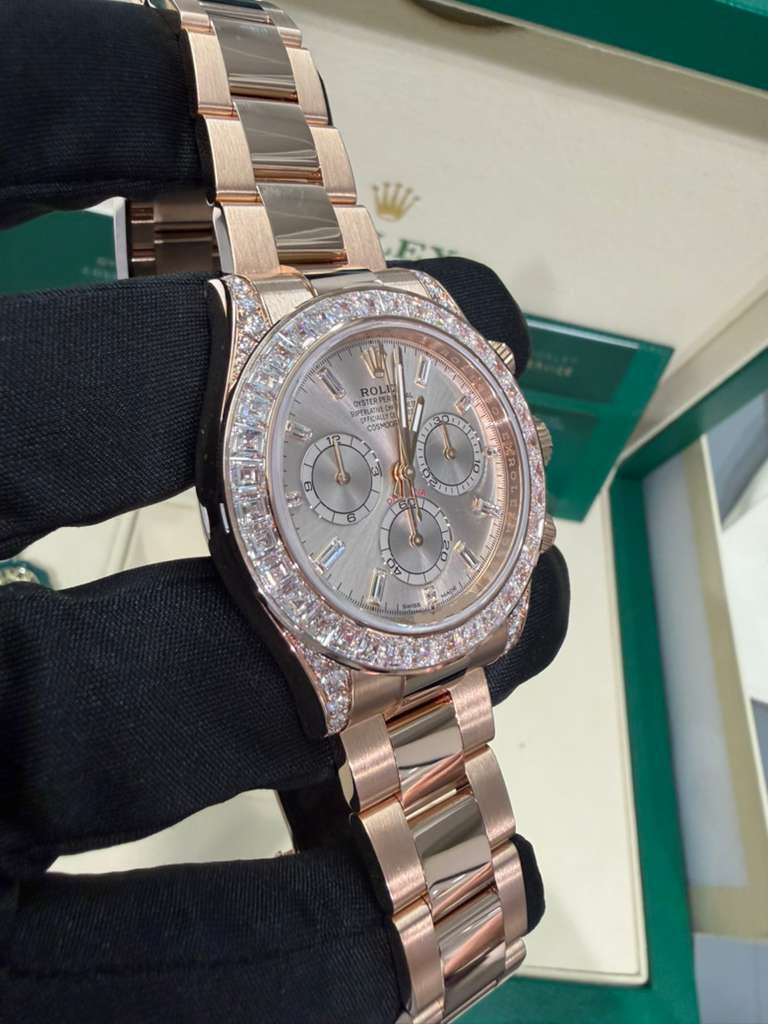 Rolex Cosmograph Daytona Baguette Bezel - 40 MM - Rose Gold - 126595TBR-0001