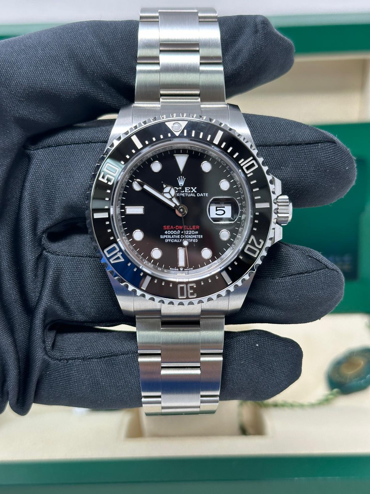 Rolex Stainless Steel Sea-Dweller Watch - 43 MM - Oyster Bracelet - Black Dial - 126600