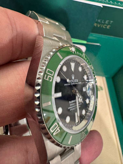 Rolex Starbucks Oystersteel Submariner 41MM - Oyster Bracelet - Black Dial - Green Dial - 126610LV