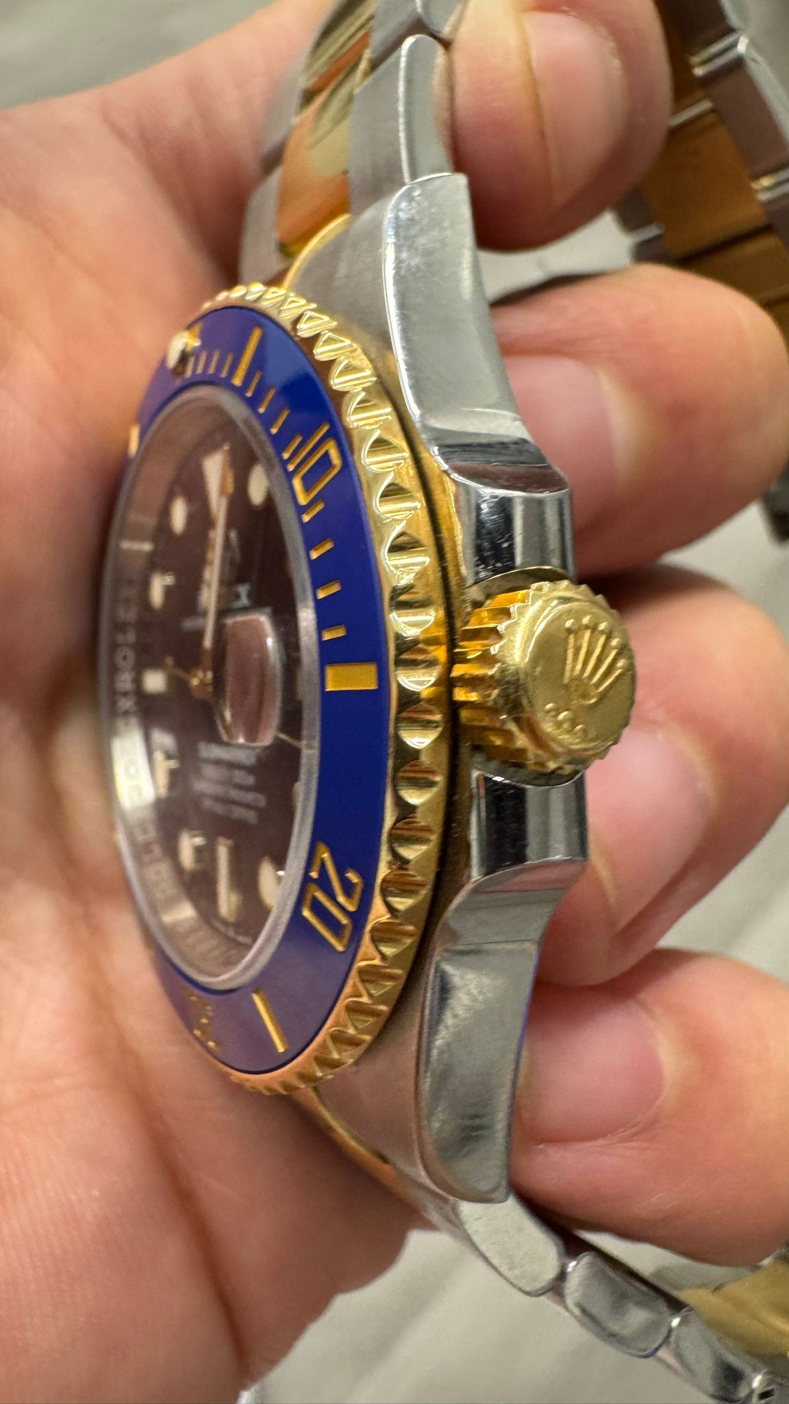Rolex Blusey Oystersteel & Yellow Gold Submariner Watch 41MM - Oyster Bracelet - Blue Dial - 126613LB