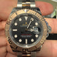 Rolex Steel and Everose Gold Yacht-Master Watch - 40 MM - Oyster Bracelet - Black Dial - 126621 bk