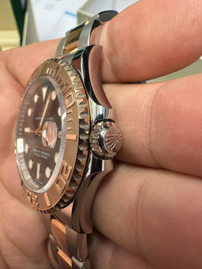 Rolex Steel and Everose Gold Yacht-Master  Watch - 40 MM - Oyster Bracelet - Black Dial - 126621-0002