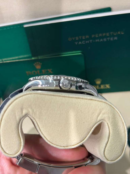 Rolex Steel and Platinum Yacht-Master  Watch - 40 MM - Oyster Bracelet - Blue Dial - 126622-0002