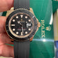 Rolex Everose Gold Yacht-Master&nbsp; Watch - 40 MM - Oysterflex Strap - Black Dial - 126655 bk