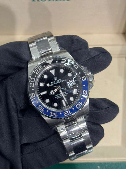 Rolex Batman Stainless Steel GMT-Master II Watch - 40 MM - Oyster Bracelet - Black Dial - 126710BLNR-0003