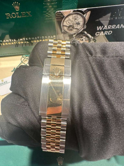 Rolex Steel and Yellow Gold Yellow Rolesor GMT-Master II Watch - 40 MM - Jubilee Bracelet - Bidirectional Rotatable Bezel - Black Dial - 126713GRNR-0001