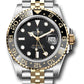 Rolex Steel and Yellow Gold Yellow Rolesor GMT-Master II Watch - 40 MM - Jubilee Bracelet - Bidirectional Rotatable Bezel - Black Dial - 126713grnr bkj