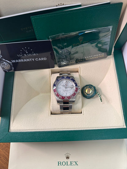 Rolex Pepsi White Gold GMT-Master II Watch - 40 MM - Oyster Bracelet - Meteorite Dial - 126719BLRO-0002