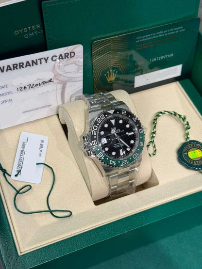 Rolex Sprite Stainless Steel GMT-Master II Watch - 40 MM - Oyster Bracelet - Black Dial - 126720VTNR-0001