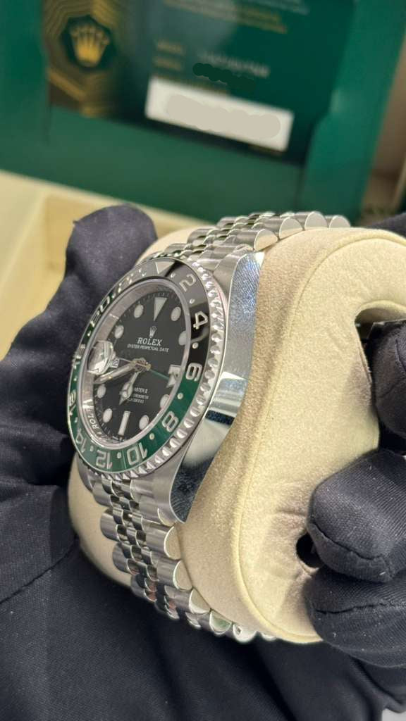 Rolex Sprite Stainless Steel GMT-Master II Watch - 40 MM - Jubilee Bracelet - Black Dial - 126720VTNR