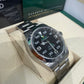 Rolex Oystersteel Air-King 40MM - Oyster Bracelet Watch - Black Arabic Dial - 126900 bk