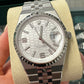 Rolex Land-Dweller - 36 MM - Stainless Steel and White Gold - Honeycomb Motif Intense White Dial - Fluted Bezel - Jubilee Bracelet - 127234-0001