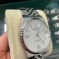 Rolex Land-Dweller - 36 MM - Stainless Steel and White Gold - Honeycomb Motif Intense White Dial - Fluted Bezel - Jubilee Bracelet - 127234-0001