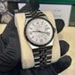 Rolex Land-Dweller - 40 MM - Stainless Steel and White Gold - Honeycomb Motif White Dial - Fluted Bezel - Jubilee Bracelet - 127334-0001