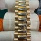 Rolex Yellow Gold Day-Date Watch - 36 MM - President bracelet - Fluted Bezel - Blue Puzzle Dial - 128238-0106