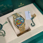 Rolex Yellow Gold Day-Date Watch - 36 MM - President bracelet - Fluted Bezel - Blue Puzzle Dial - 128238-0106