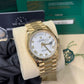 Rolex Day-Date - 36 MM - Yellow Gold - White Roman Dial - 128238 wrp