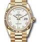  Rolex Day-Date - 36 MM - Yellow Gold - White Roman Dial - 128238 wrp  nyc watcher nyc watches