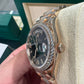 Rolex Day-Date - 36 MM - Rose Gold - Eisenkiesel Diamond Dial - Diamond Bezel - Diamond President Bracelet - 128345RBR-0045