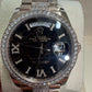 Rolex Day-Date - 36 MM - Rose Gold - Eisenkiesel Diamond Dial - Diamond Bezel - Diamond President Bracelet - 128345RBR-0045