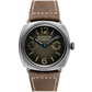 Panerai Radiomir Stainless Steel 45 MM - Dark Brown Alligator Strap - Brown Dial - PAM01347