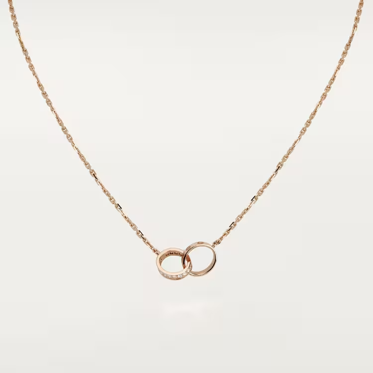 Cartier Love Necklace Diamonds - Rose Gold - B7013900