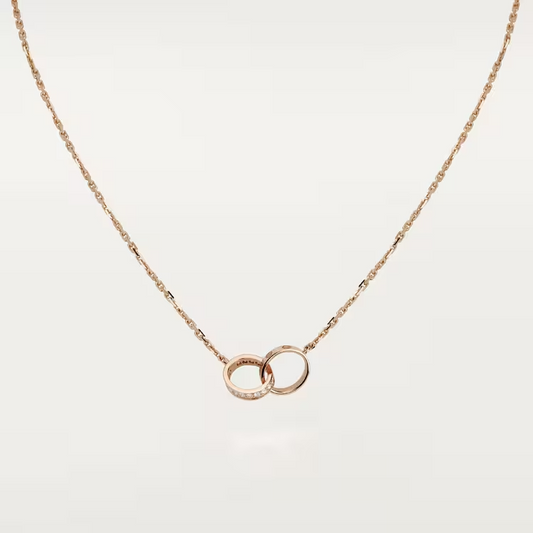 Cartier Love Necklace Diamonds - Rose Gold - B7013900