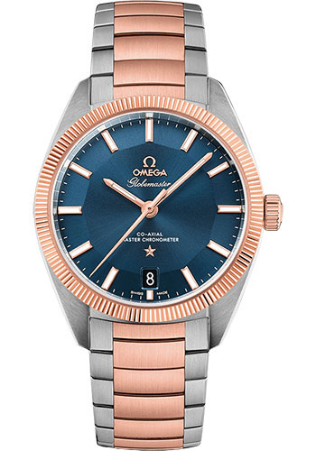 Omega Constellation Stainless Steel and Rose Gold 39 MM - Stainless Steel and Rose Gold Bracelet - Blue Dial - 130.20.39.21.03.001