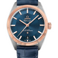 Omega Constellation Stainless Steel and Rose Gold 39 MM - Blue Leather Strap - Blue Dial - 130.23.39.21.03.001