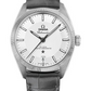 Omega Constellation Stainless Steel 39 MM - Grey Leather Strap - Silver Dial - 130.33.39.21.02.001