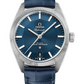 Omega Constellation Stainless Steel 39 MM - Blue Leather Strap - Blue Dial - 130.33.39.21.03.001