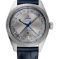 Omega Constellation Stainless Steel 41 MM - Blue Leather Strap - Grey Dial - 130.33.41.22.06.001