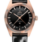 Omega Constellation Rose Gold 41 MM - Black Leather Strap - Black Dial - 130.53.41.22.01.001