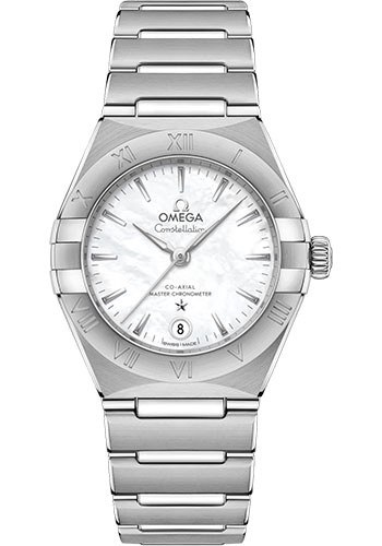 Omega Constellation Stainless Steel 29 MM - Stainless Steel Bracelet - Mother-Of-Pearl Dial - 131.10.29.20.05.001