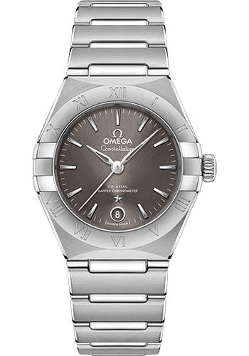 Omega Constellation Stainless Steel 29 MM - Stainless Steel Bracelet - Grey Dial - 131.10.29.20.06.001