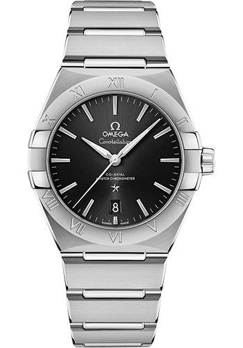 Omega Constellation Stainless Steel 39 MM - Stainless Steel Bracelet - Black Dial - 131.10.39.20.01.001