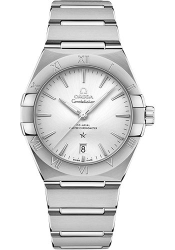 Omega Constellation Stainless Steel 39 MM - Stainless Steel Bracelet - Silvery Dial - 131.10.39.20.02.001