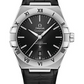 Omega Constellation Stainless Steel 39 MM - Black Leather Strap - Black Dial - 131.13.39.20.01.001