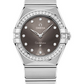 Omega Constellation Stainless Steel 28 MM - Stainless Steel Bracelet - Diamond Bezel - Grey Diamond Dial - 131.15.28.60.56.001