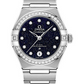 Omega Constellation Stainless Steel 29 MM - Stainless Steel Bracelet - Diamond Bezel - Blue Diamond Dial - 131.15.29.20.53.001