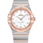 Omega Constellation Stainless Steel and Rose Gold 25 MM - Stainless Steel and Rose Gold Bracelet - Mother-Of-Pearl Diamond Dial - 131.20.25.60.55.001