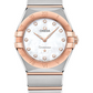 Omega Constellation Stainless Steel and Rose Gold 28 MM - Stainless Steel and Rose Gold Bracelet - Mother-Of-Pearl Diamond Dial - 131.20.28.60.55.001