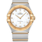 Omega Constellation Stainless Steel and Yellow Gold 28 MM - Stainless Steel and Yellow Gold Bracelet - Mother-Of-Pearl Diamond Dial - 131.20.28.60.55.002