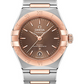 Omega Constellation Stainless Steel and Rose Gold 29 MM - Stainless Steel and Rose Gold Bracelet - Brown Dial - 131.20.29.20.13.001