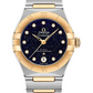 Omega Constellation Stainless Steel and Yellow Gold 29 MM - Stainless Steel and Yellow Gold Bracelet - Blue Diamond Dial - 131.20.29.20.53.001