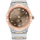 Omega Constellation Stainless Steel and Rose Gold 34 MM - Stainless Steel and Rose Gold Bracelet - Brown Diamond Dial - 131.20.34.20.63.001