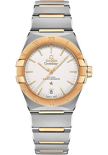 Omega Constellation Stainless Steel and Yellow Gold 36 MM - Stainless Steel and Yellow Gold Bracelet - Silvery Dial - 131.20.36.20.02.002