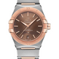 Omega Constellation Stainless Steel and Rose Gold 36 MM - Stainless Steel and Rose Gold Bracelet - Brown Dial - 131.20.36.20.13.001